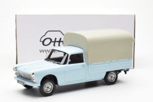Peugeot 404 Pickup Bache Pasztellkék Otto 1:18 OT1036 Gyanta – 6. kép a 6-ből
