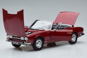 Peugeot 504 Kabrió Piros Norev 1:18 184818 Fém – 2. kép a 8-ből
