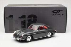 Porsche 356B 2000 GS Carrera 2 Szürke GT Spirit 1:18 GT793 Gyanta – 6. kép a 6-ből