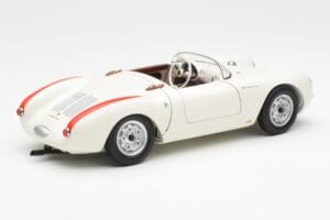 Porsche 550 Spyder 70 Éves Kiadás Fehér Schuco 1:18 450033300 Fém – 3. kép a 8-ből