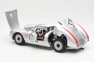 Porsche 550 RS Spyder #37 H. Polensky / R. von Frankenberg 24 Hours of Le Mans 1955 Schuco 1:18 450033400 Fém – 5. kép a 8-ből