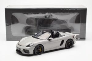 Porsche 718 Spyder Crayon Szürke GT Spirit 1:18 GT436 Gyanta – 6. kép a 6-ből