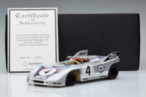 Porsche 908/03 #4 V. Elford / G. Larrousse 1000km Nurburgring 1971 AUTOart 1:18 87181 Fém – 8. kép a 8-ből
