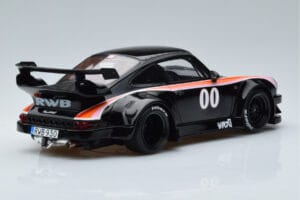 Porsche 911 930 RWB Yaju Fekete GT Spirit 1:18 GT413 Gyanta – 2. kép a 6-ből