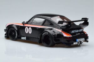 Porsche 911 930 RWB Yaju Fekete GT Spirit 1:18 GT413 Gyanta – 5. kép a 6-ből