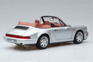 Porsche 911 964 Carrera 2 Kabrió Ezüst Norev 1:18 187330 Fém – 3. kép a 7-ből