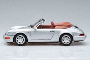 Porsche 911 964 Carrera 2 Kabrió Ezüst Norev 1:18 187330 Fém – 4. kép a 7-ből