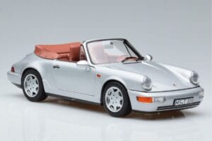 Porsche 911 964 Carrera 2 Kabrió Ezüst Norev 1:18 187330 Fém – 5. kép a 7-ből