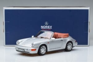 Porsche 911 964 Carrera 2 Kabrió Ezüst Norev 1:18 187330 Fém – 7. kép a 7-ből