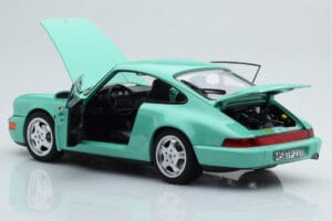 Porsche 911 964 Carrera 2 Mint Zöld Norev 1:18 187327 Fém – 3. kép a 8-ből