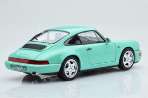 Porsche 911 964 Carrera 2 Mint Zöld Norev 1:18 187327 Fém – 4. kép a 8-ből