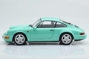 Porsche 911 964 Carrera 2 Mint Zöld Norev 1:18 187327 Fém – 5. kép a 8-ből