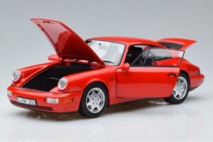 Porsche 911 964 Carrera 2 Piros Norev 1:18 187320 Fém – 2. kép a 7-ből