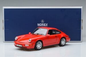Porsche 911 964 Carrera 2 Piros Norev 1:18 187320 Fém – 7. kép a 7-ből