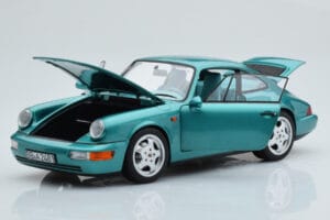Porsche 911 964 Carrera 2 Wimbledon Zöld Norev 1:18 187329 Fém – 2. kép a 8-ből