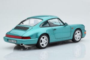 Porsche 911 964 Carrera 2 Wimbledon Zöld Norev 1:18 187329 Fém – 4. kép a 8-ből