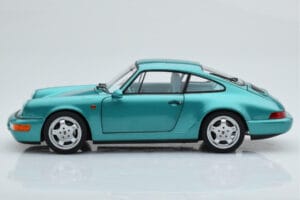 Porsche 911 964 Carrera 2 Wimbledon Zöld Norev 1:18 187329 Fém – 5. kép a 8-ből