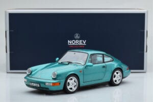 Porsche 911 964 Carrera 2 Wimbledon Zöld Norev 1:18 187329 Fém – 8. kép a 8-ből