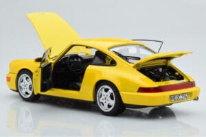 Porsche 911 964 Carrera 2 Sárga Norev 1:18 187328 Fém – 3. kép a 8-ből