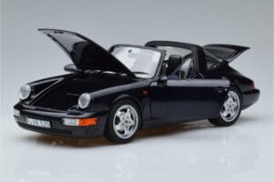 Porsche 911 964 Carrera 4 Targa Kék Norev 1:18 187340 Fém – 2. kép a 8-ből