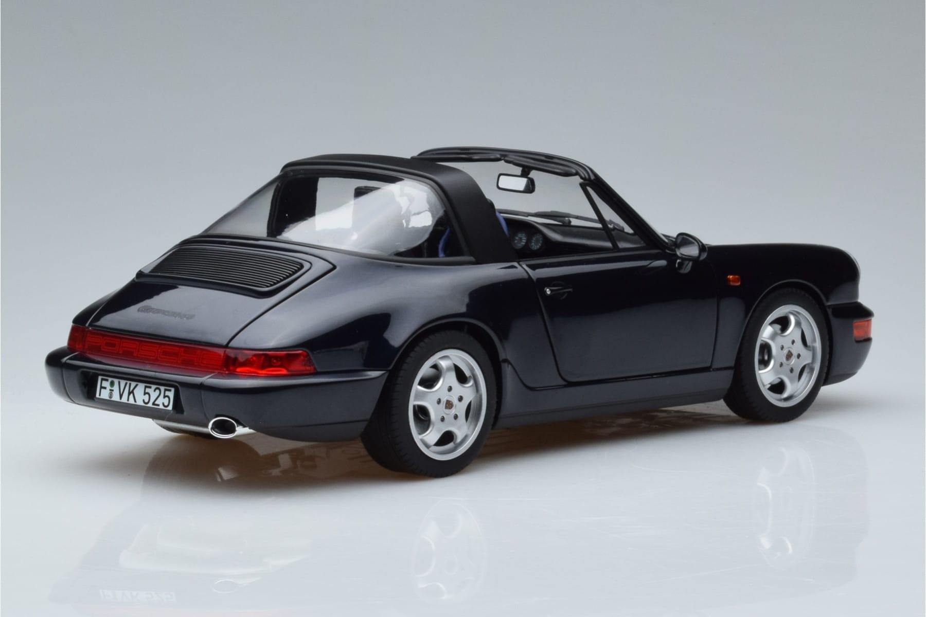 Porsche 911 964 Carrera 4 Targa Kék Norev 1:18 187340 Fém – 3. kép a 8-ből