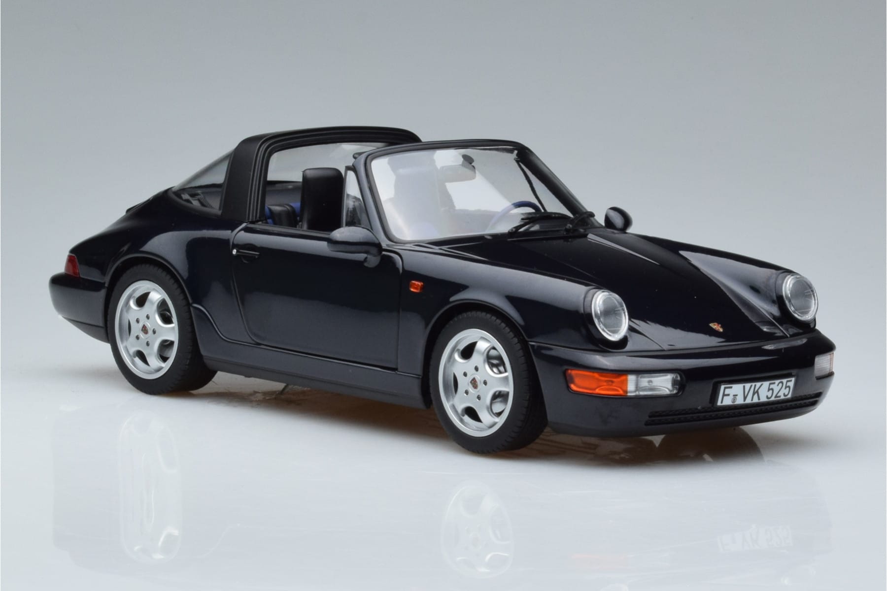 Porsche 911 964 Carrera 4 Targa Kék Norev 1:18 187340 Fém – 6. kép a 8-ből