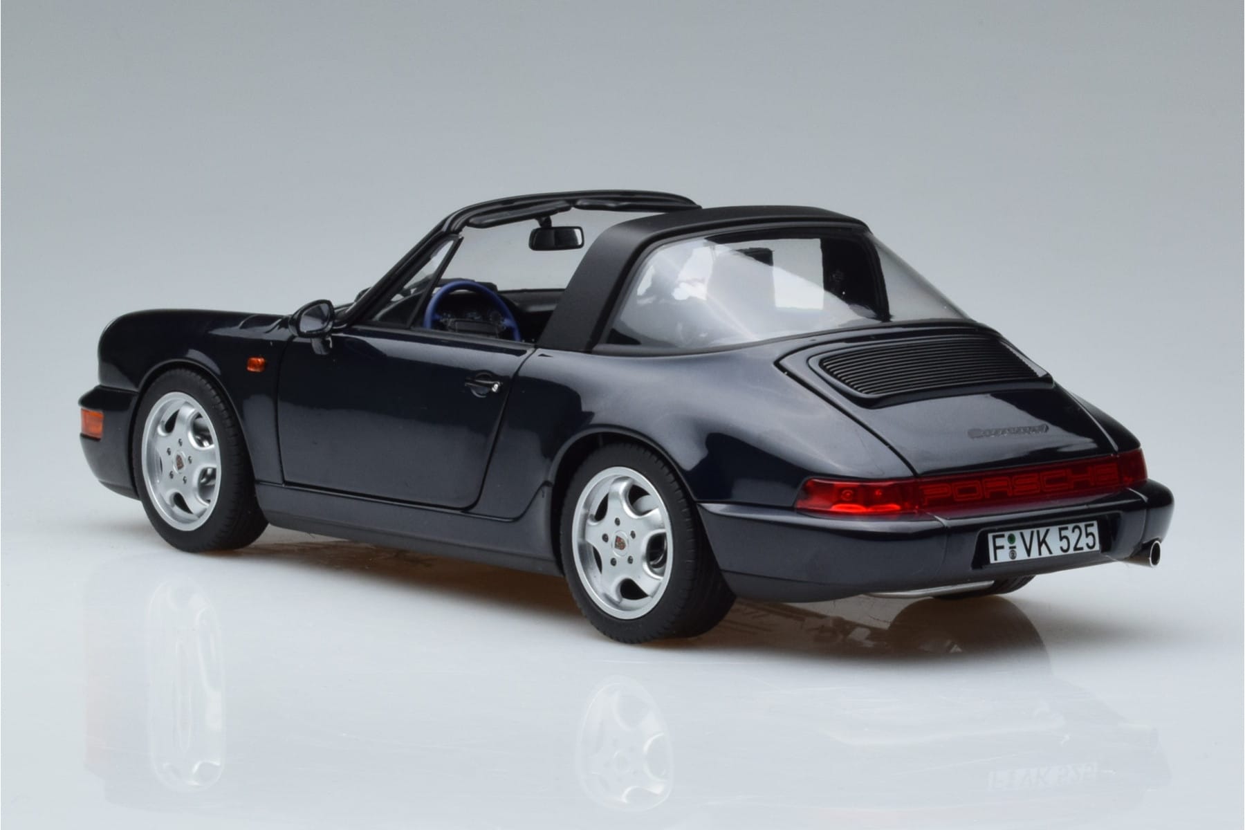 Porsche 911 964 Carrera 4 Targa Kék Norev 1:18 187340 Fém – 7. kép a 8-ből