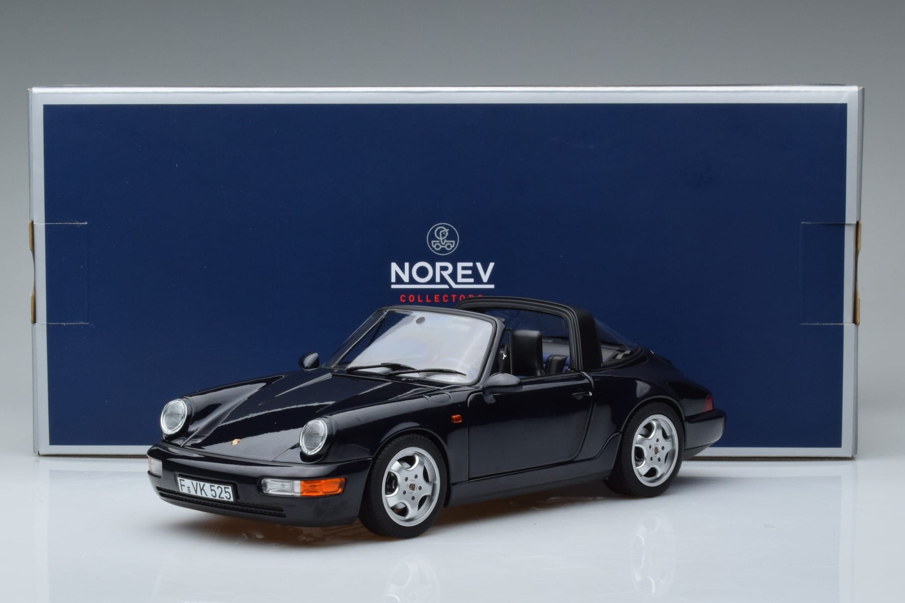 Porsche 911 964 Carrera 4 Targa Kék Norev 1:18 187340 Fém – 8. kép a 8-ből