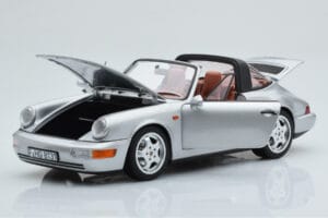 Porsche 911 964 Carrera 4 Targa Polar Ezüst Norev 1:18 187342 Fém – 2. kép a 9-ből