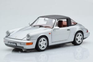 Porsche 911 964 Carrera 4 Targa Polar Ezüst Norev 1:18 187342 Fém – 4. kép a 9-ből