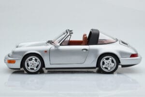 Porsche 911 964 Carrera 4 Targa Polar Ezüst Norev 1:18 187342 Fém – 6. kép a 9-ből