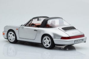 Porsche 911 964 Carrera 4 Targa Polar Ezüst Norev 1:18 187342 Fém – 8. kép a 9-ből