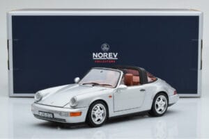 Porsche 911 964 Carrera 4 Targa Polar Ezüst Norev 1:18 187342 Fém – 9. kép a 9-ből