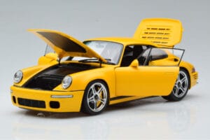 Porsche 911 964 RUF CTR Anniversary Blossom Sárga Almost Real 1:18 880301 Fém – 2. kép a 8-ből