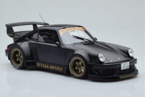 Porsche 911 964 RWB Stella Artois Fekete GT Spirit 1:18 GT421 Gyanta – 4. kép a 6-ből