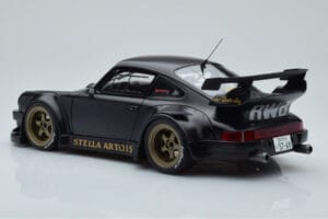 Porsche 911 964 RWB Stella Artois Fekete GT Spirit 1:18 GT421 Gyanta – 5. kép a 6-ből