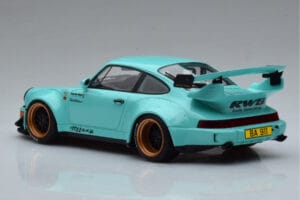 Porsche 911 964 RWB Tiffany Kék GT Spirit 1:18 GT875 Gyanta – 5. kép a 6-ből