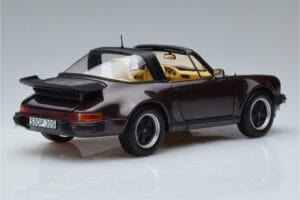 Porsche 911 964 Turbo Targa Barna Norev 1:18 187665 Fém – 3. kép a 8-ből