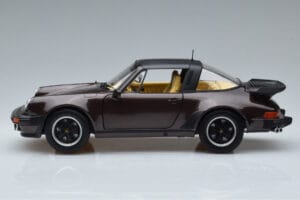 Porsche 911 964 Turbo Targa Barna Norev 1:18 187665 Fém – 4. kép a 8-ből