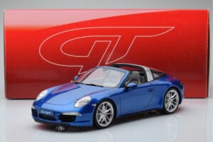Porsche 911 991 4S Targa Kék GT Spirit 1:18 GT037 Gyanta – 5. kép a 5-ből