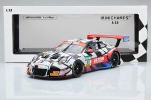 Porsche 911 GT3 R Iron Force by Ring Police #69 J. van Slooten / L. Luhr ADAC GT Masters 2018 Minichamps 1:18 153186969 Fém – 5. kép a 5-ből