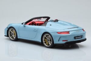 Porsche 911 991.2 Speedster Meissen Kék GT Spirit 1:18 GT408 Gyanta – 5. kép a 6-ből