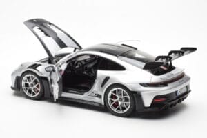 Porsche 911 992 GT3 Weissach Pack GT Ezüst Metallic Norev 1:18 187366 Fém – 5. kép a 8-ből