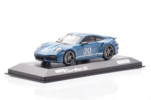 Porsche 911 992 Turbo S Oslo Kék Minichamps 1:43 WAP0209050N001 Fém – 2. kép a 4-ből
