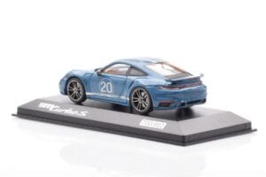 Porsche 911 992 Turbo S Oslo Kék Minichamps 1:43 WAP0209050N001 Fém – 3. kép a 4-ből