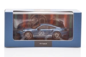 Porsche 911 992 Turbo S Oslo Kék Minichamps 1:43 WAP0209050N001 Fém – 4. kép a 4-ből