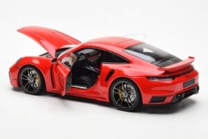 Porsche 911 992 Turbo S Sport Design Piros Minichamps 1:18 113069078 Fém – 5. kép a 8-ből