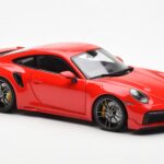 Porsche 911 992 Turbo S Sport Design Piros Minichamps 1:18 - image 6 of 8