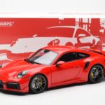 Porsche 911 992 Turbo S Sport Design Piros Minichamps 1:18 - image 8 of 8