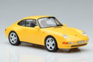 Porsche 911 993 Carrera Sárga Norev 1:18 187596 Fém – 4. kép a 6-ből